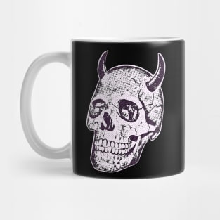 Horned Skull In Pink Mug